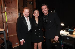 Sarah Snook, Sherry Cola and François Arnaud at the 31st Annual Critics Choice Awards held at the Barker Hangar on January 04, 2026 in Santa Monica, California. (Photo by Christopher Polk/Variety via Getty Images)