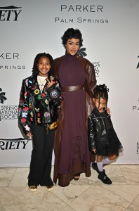 Iman Tayla Shumpert Jr., Teyana Taylor and Rue Rose Shumpert at The Creative Impact Awards And 10 Directors To Watch Brunch presented by Variety during the 2026 Palm Springs International Film Festival at The Parker Palm Springs on January 04, 2026 in Palm Springs, California. (Photo by Michael Buckner/Variety via Getty Images)